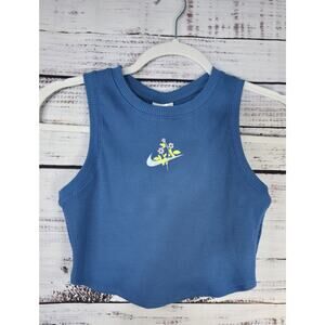 Nike women's cropped ribbed tank athletic tank size XS